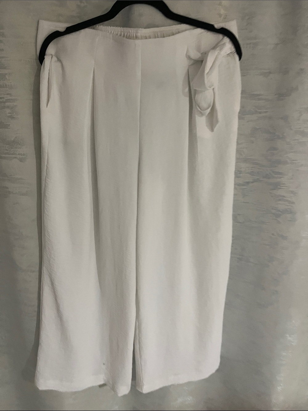 Jules & Leopold White Elastic-Waist Skirt
